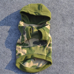 Hooded Camouflage Printed Dog Pet Clothes Hoodie