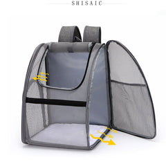 pet bag full net breathable backpack for outing travel carrying bag