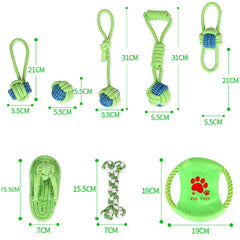 1pc Pet Dog Toy Rope Double Knot Cotton Braided Dog Rope Toy Puppy