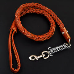 Pet Leather Dog Collar Leash For Large Dog Leather Dog Traction