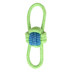 1pc Pet Dog Toy Rope Double Knot Cotton Braided Dog Rope Toy Puppy