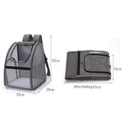 pet bag full net breathable backpack for outing travel carrying bag