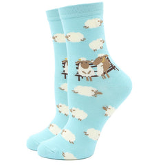 2023 Women Socks Cartoon Animal Cute Printing Dog Penguin