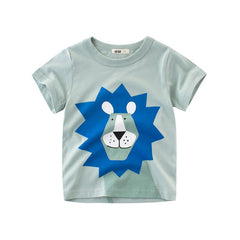 Cartoon Elephant  T-Shirts Kids Cotton Tops