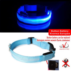 Led Dog Collar Light Anti-lost Collar For Dogs Puppies