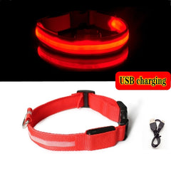 Led Dog Collar Light Anti-lost Collar For Dogs Puppies