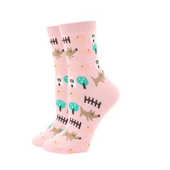 2023 Women Socks Cartoon Animal Cute Printing Dog Penguin