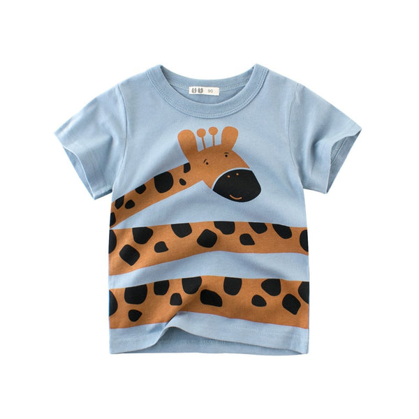 Cartoon Elephant  T-Shirts Kids Cotton Tops