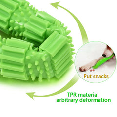 Pet Dog Chew Toy For Aggressive Chewers Treat Dispensing Rubber Teeth