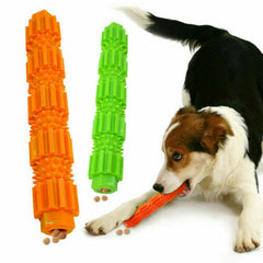 Pet Dog Chew Toy For Aggressive Chewers Treat Dispensing Rubber Teeth