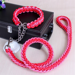 1.2M 17 colors Length Double Strand Rope Large Dog Leashnal Color Pet