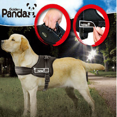 Top Large Dog Harness Vest Golden Panda K8 Safety Lock Dog Harness