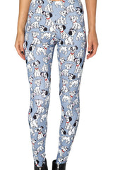 Woman Cute White Dog Women Legging Womens Leggings