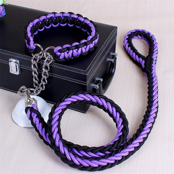 1.2M 17 colors Length Double Strand Rope Large Dog Leashnal Color Pet