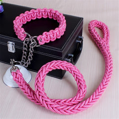 1.2M 17 colors Length Double Strand Rope Large Dog Leashnal Color Pet