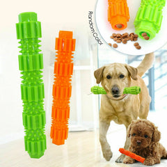 Pet Dog Chew Toy For Aggressive Chewers Treat Dispensing Rubber Teeth