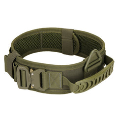 Heavy Tactical Dog Collar with Metal Buckle  Adjustable Millitary Trainning Dog Collar