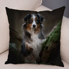 Australian Shepherd Pillowcase Cute Dog Animal Pillowcase Cover