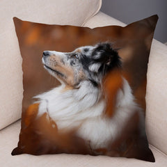 Australian Shepherd Pillowcase Cute Dog Animal Pillowcase Cover