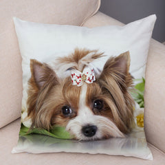 Sofa Home Pillow Cute Pet Animal Cushion Cover Pillowcase