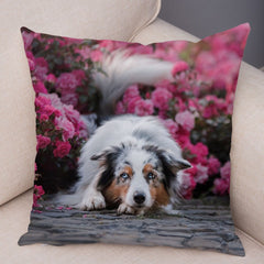 Australian Shepherd Pillowcase Cute Dog Animal Pillowcase Cover