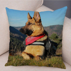 Pet Animal German Shepherd Dog Pillow Case Covers