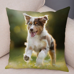 Australian Shepherd Pillowcase Cute Dog Animal Pillowcase Cover