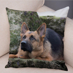 Pet Animal German Shepherd Dog Pillow Case Covers