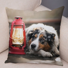 Australian Shepherd Pillowcase Cute Dog Animal Pillowcase Cover