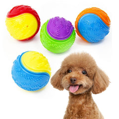 Dog Squeaky Toys Balls Strong Rubber Durable Bouncy Chew
