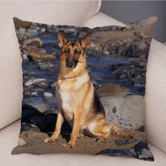 Pet Animal German Shepherd Dog Pillow Case Covers