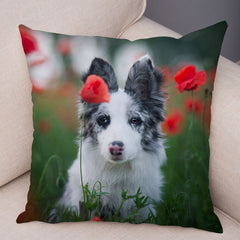 Australian Shepherd Pillowcase Cute Dog Animal Pillowcase Cover