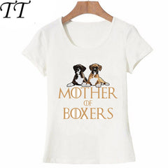Funny Design Mother Of Boxers Dog T-Shirt
